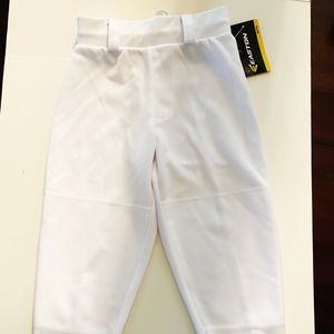 XXS youth baseball pants, white, new